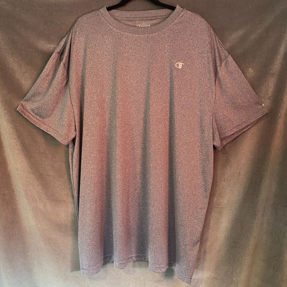 Champion Men's XX-Large Athletic Shirt Grey Short Sleeve Gym